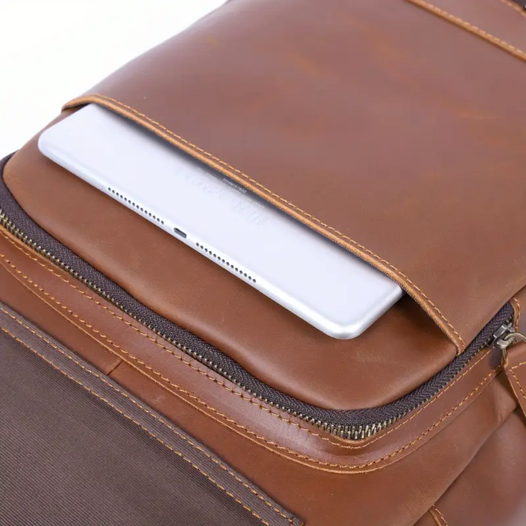 Mike Heritage Leather Backpack
