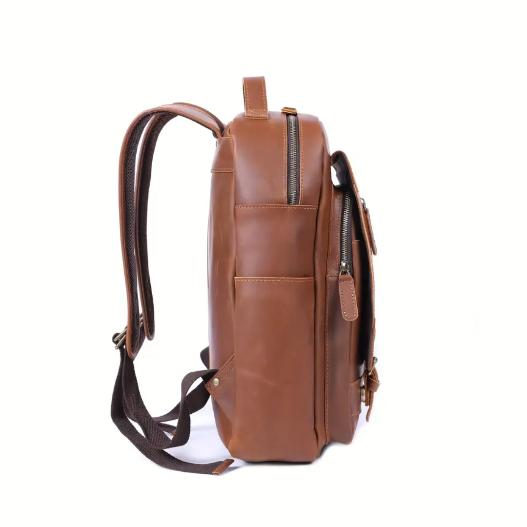 Mike Heritage Leather Backpack