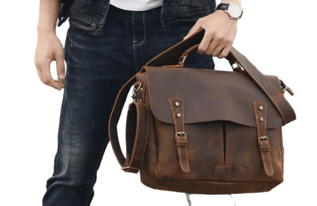 Clinton Classic Leather Messenger