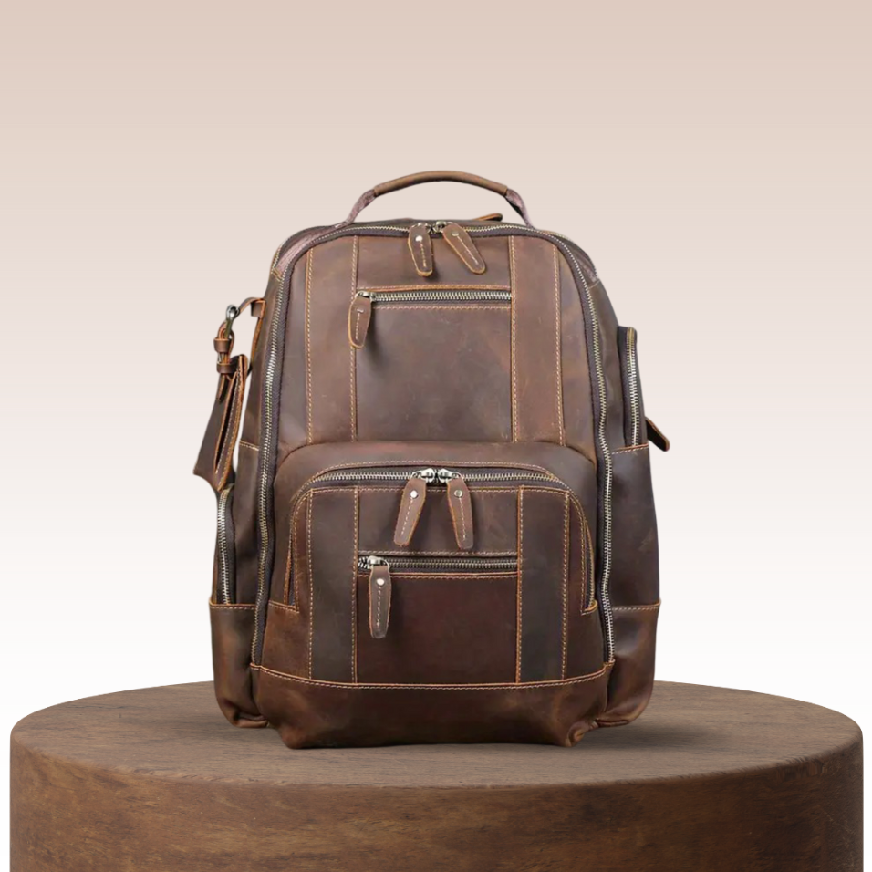 Sterling Travel Leather Backpack