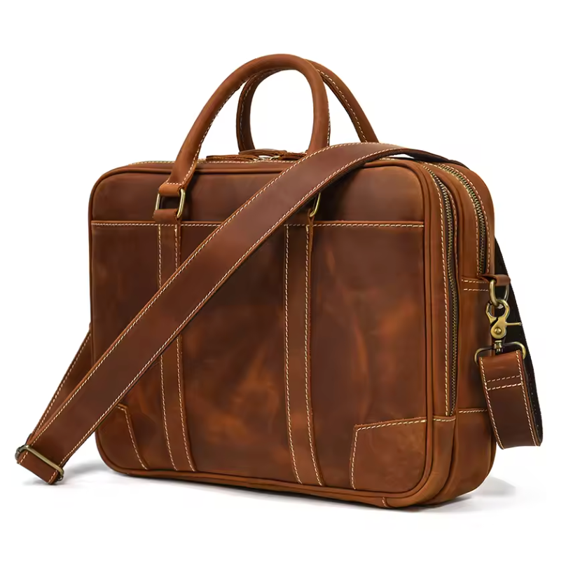 Larson Slimeline Leather Briefcase