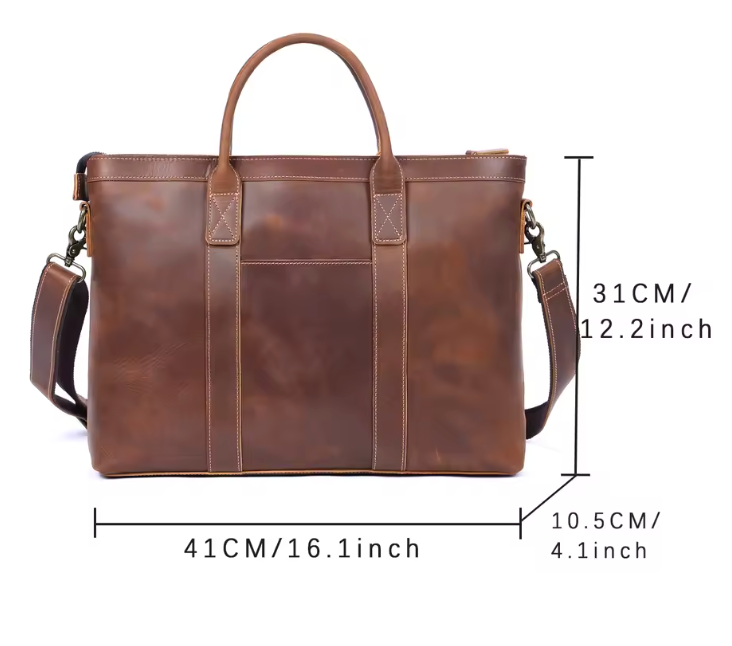 Franko Double Handle Leather Tote