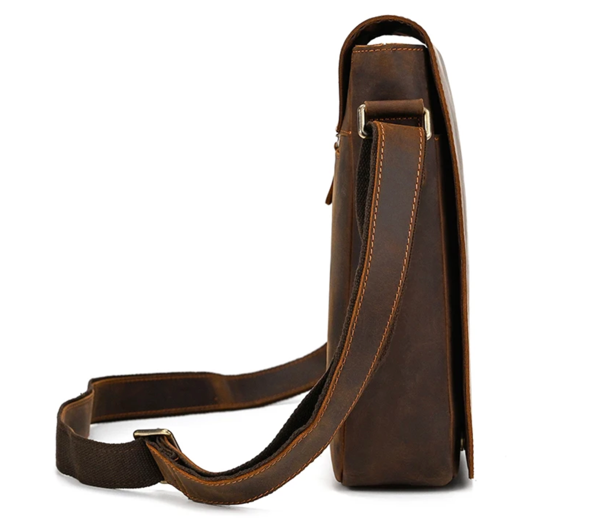 Von Slim Leather Messenger