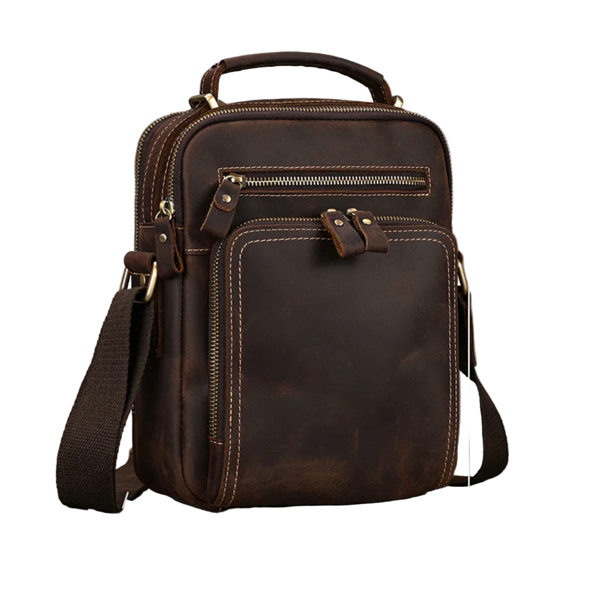 River Leather Zip Crossbody