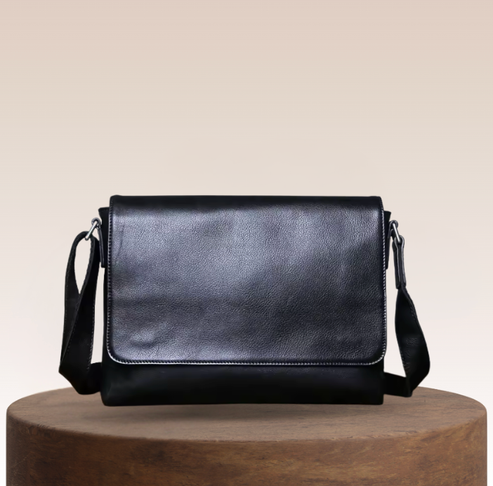 Don Compact Leather Messenger