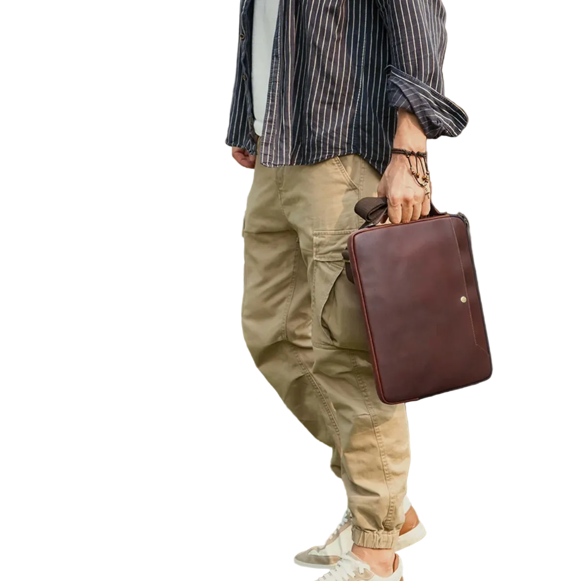 Carlisle Structured Leather Laptop Bag