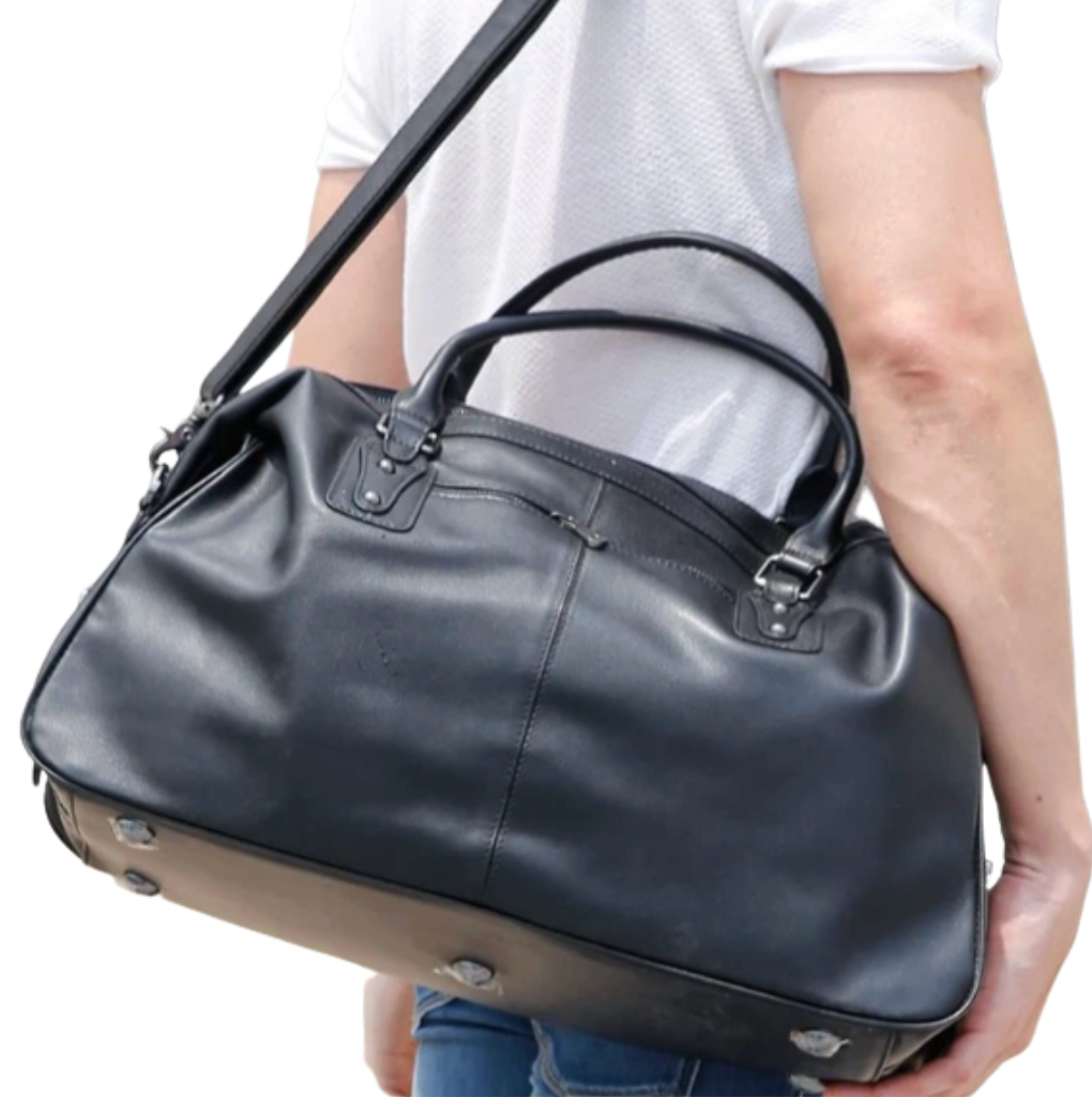 Rafael Curve Leather Duffel