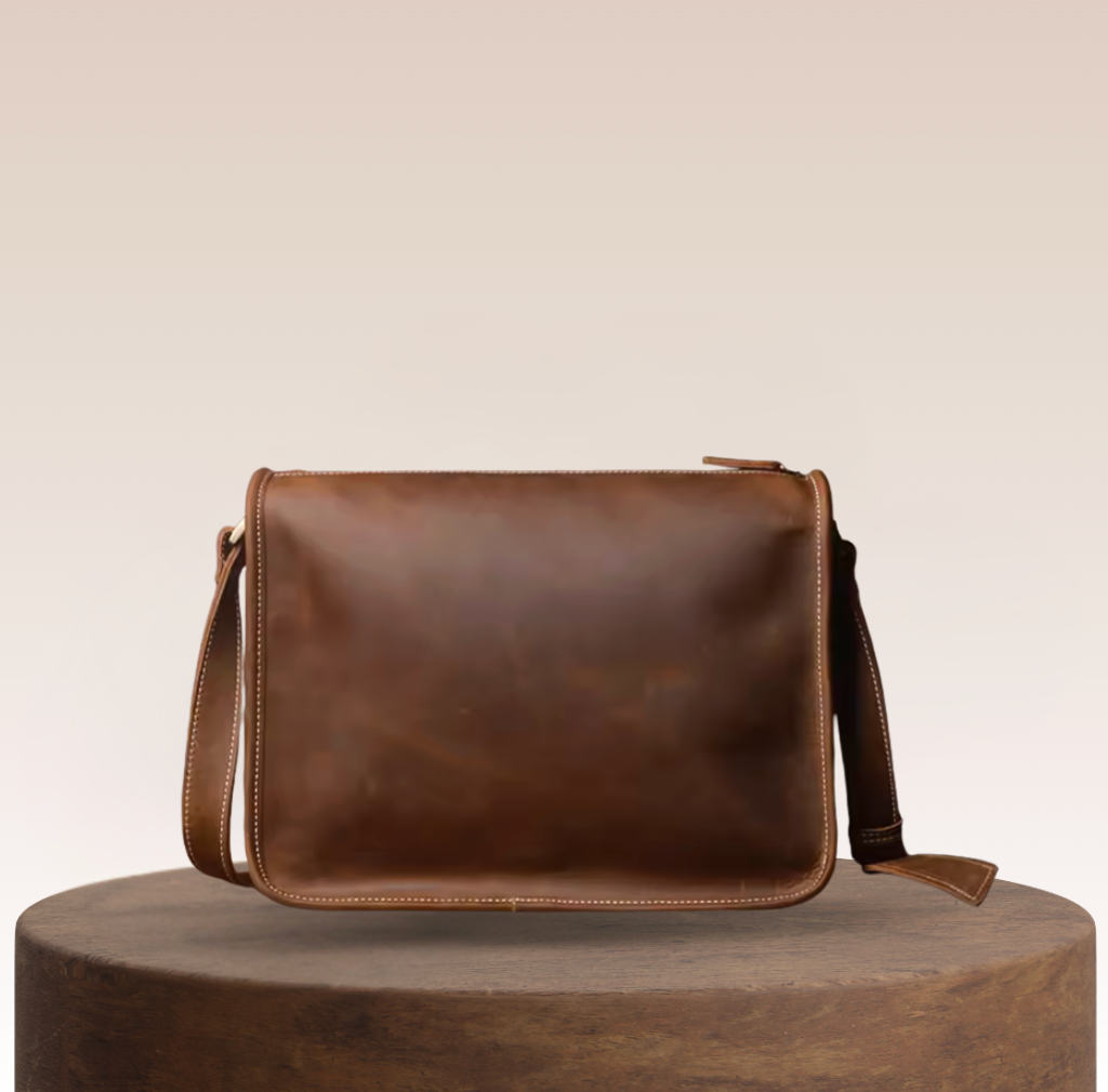 Spencer Soft-Structured Leather Messenger