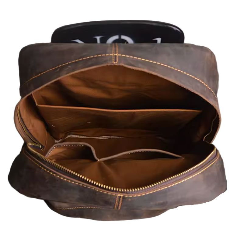 Rowan Large-Capacity Leather Backpack