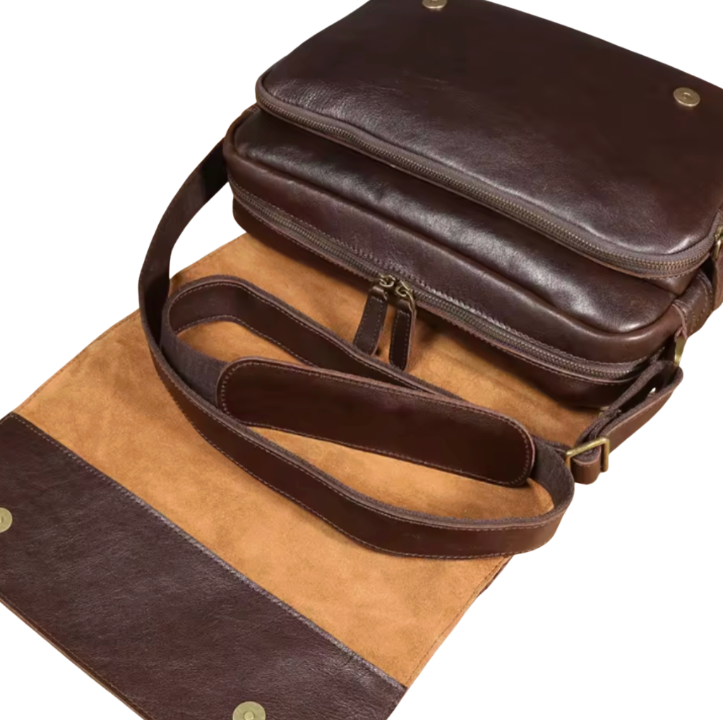 Kingsley Flap-Front Leather Crossbody