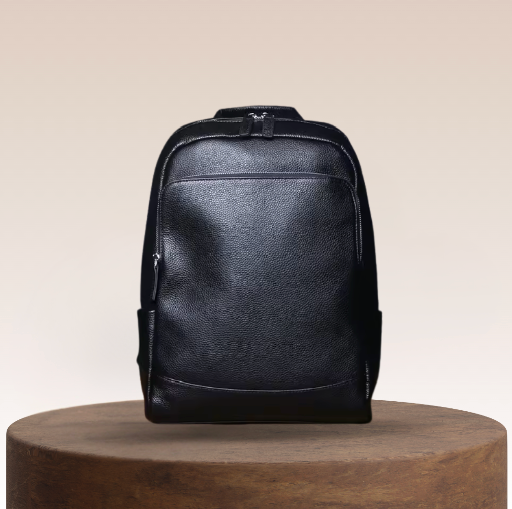 Whitmore Minimal Leather Backpack
