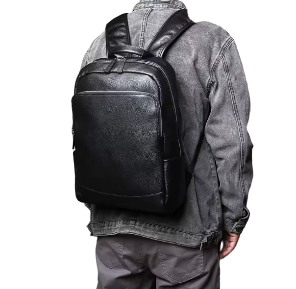 Whitmore Minimal Leather Backpack
