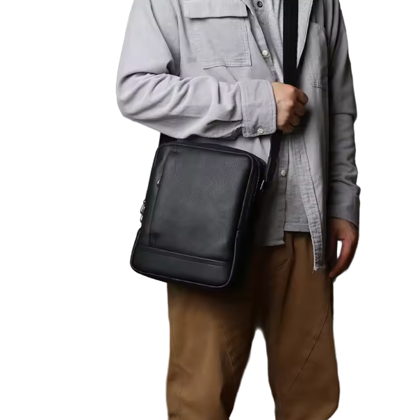 Campbell Upright Leather Crossbody