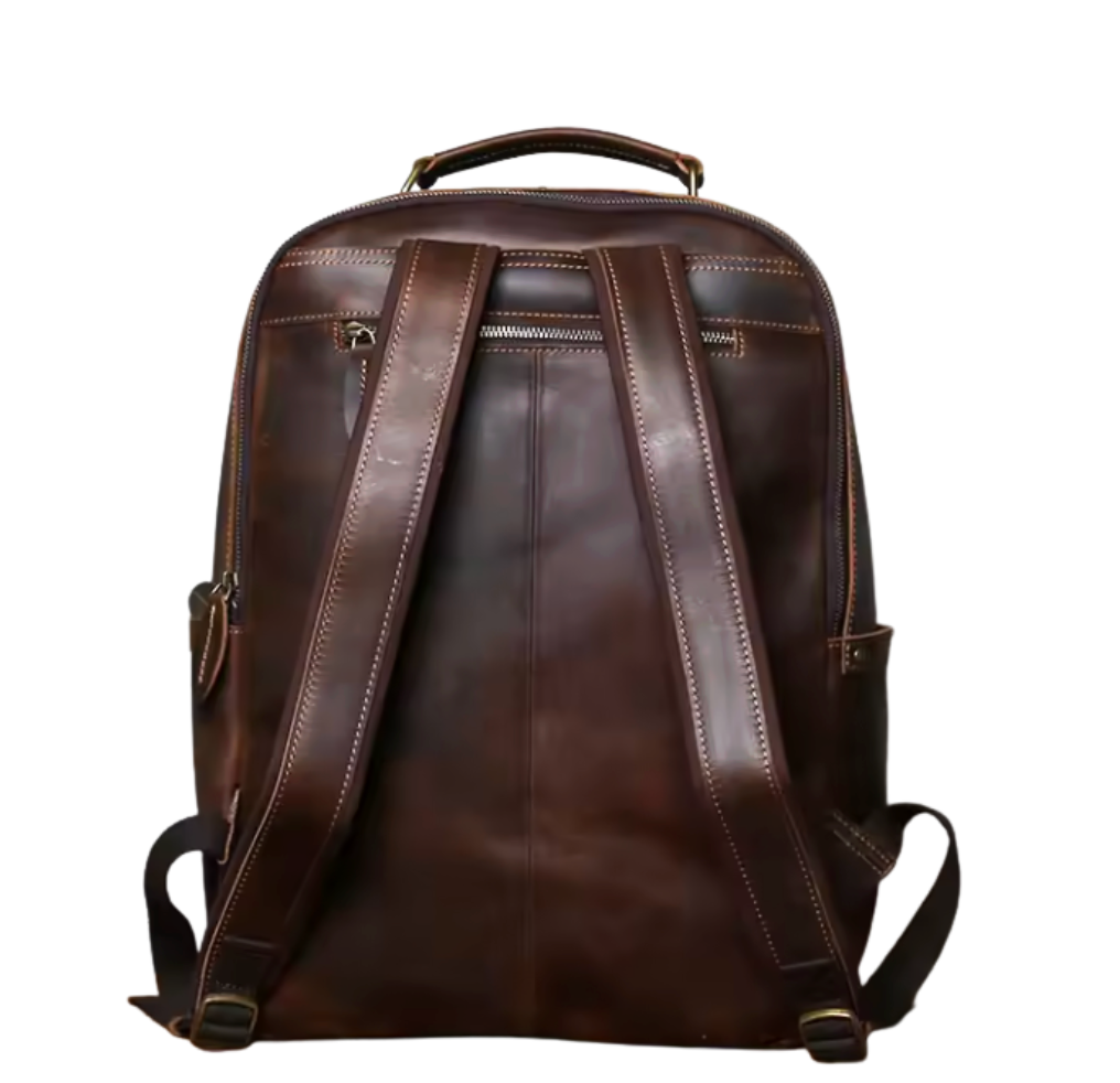 Chiltern Tall Zip Leather Backpack