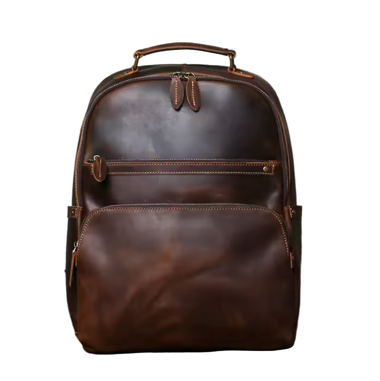 Chiltern Tall Zip Leather Backpack