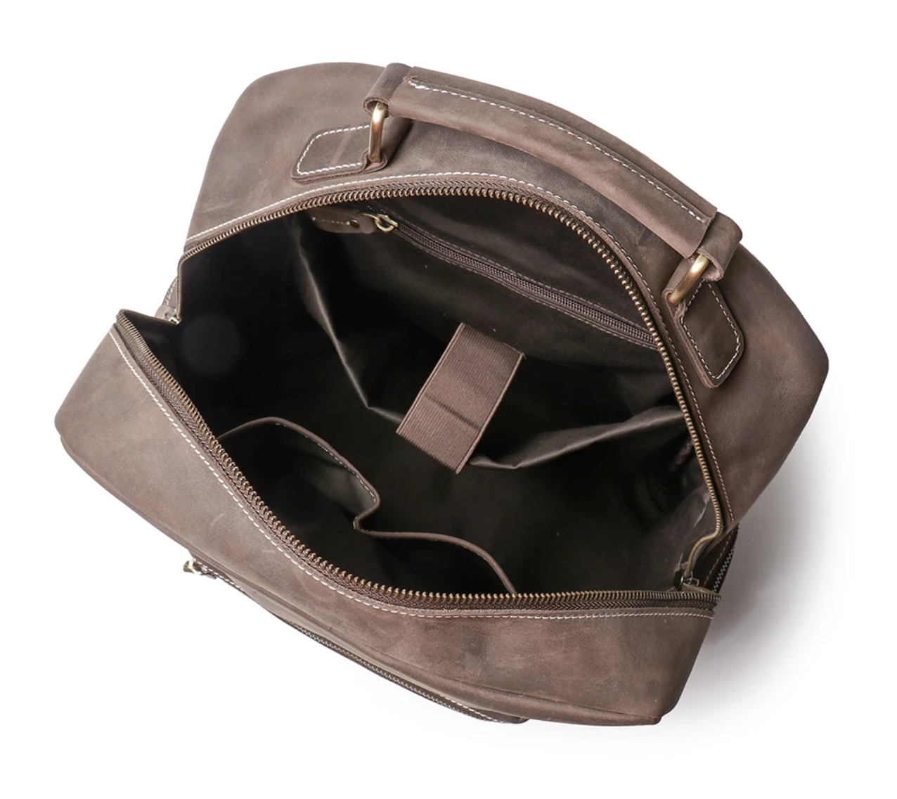 Redorf Twin-Pocket Leather Backpack