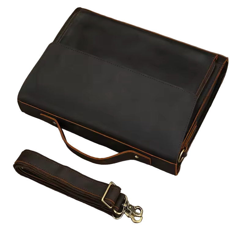 Beckett Structured Leather Briefcase