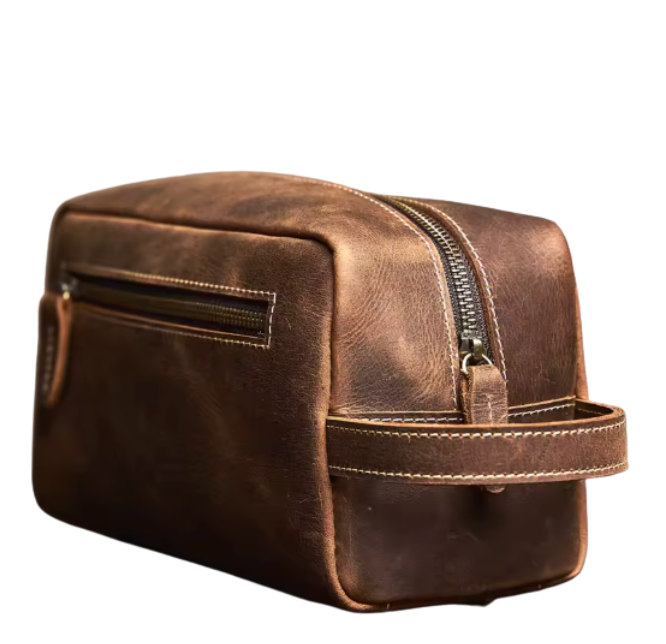 Grenville Leather Toiletry Bag