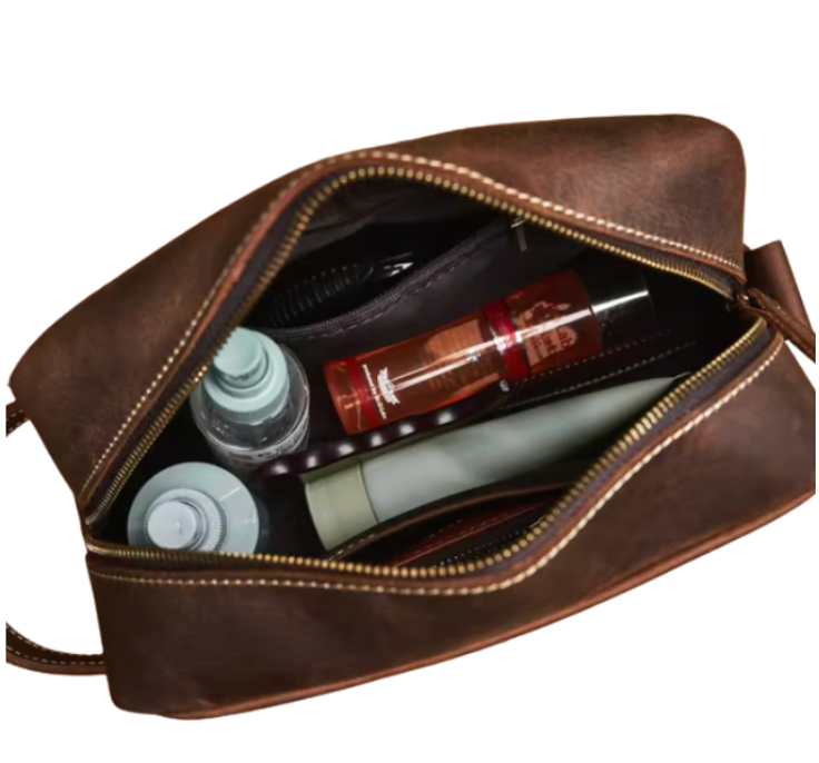 Grenville Leather Toiletry Bag