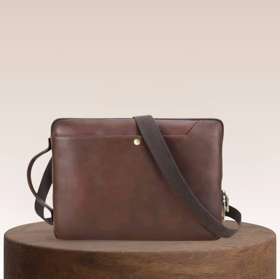 Carlisle Structured Leather Laptop Bag