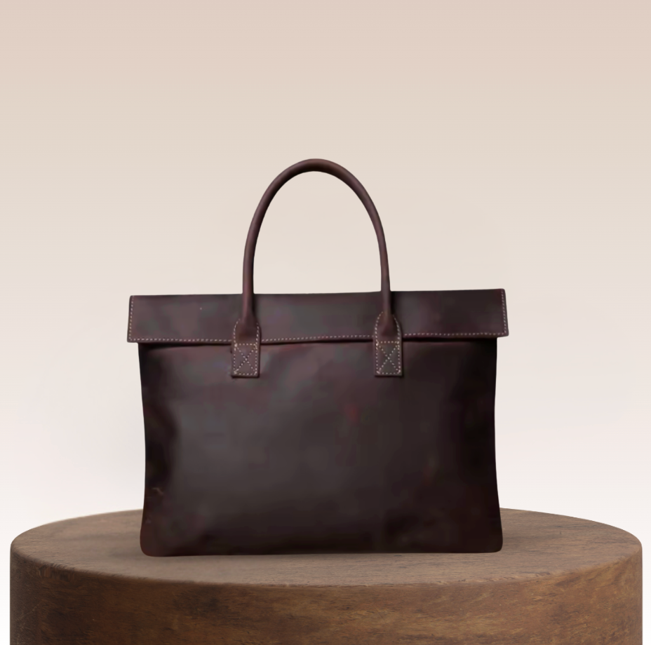 Rufus Leather Flap Tote