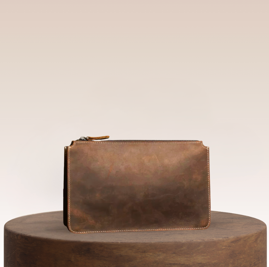 Grafton Leather Clutch