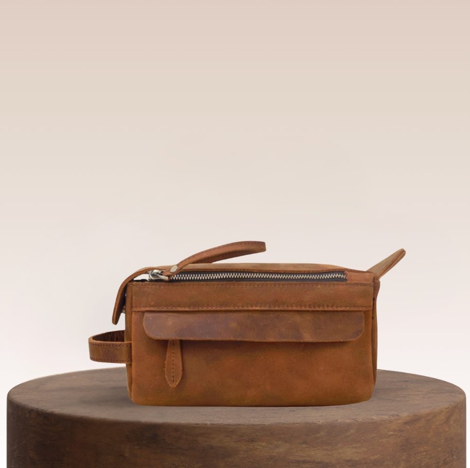 Weston Leather Toiletry Bag