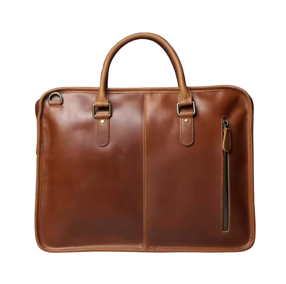 Billy Slimline Leather Briefcase
