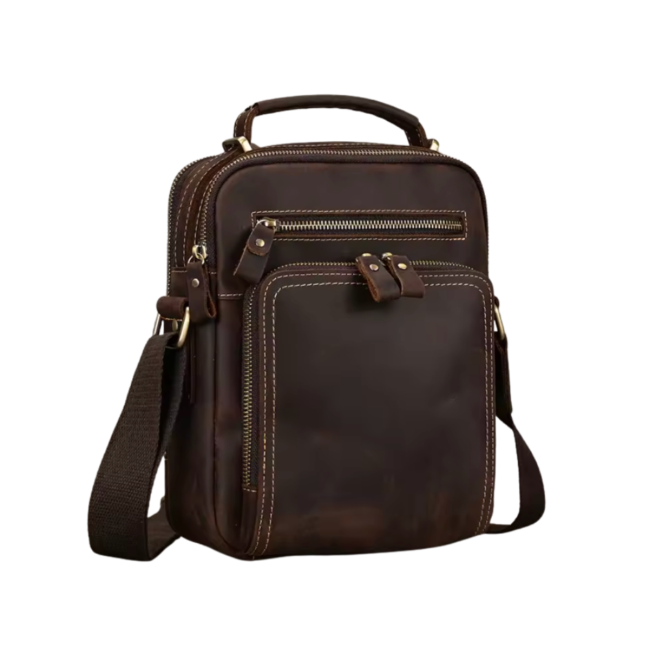 River Leather Zip Crossbody