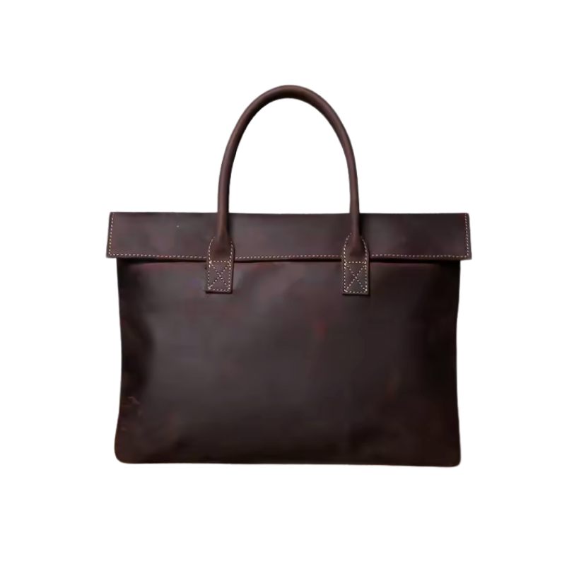 Rufus Leather Flap Tote