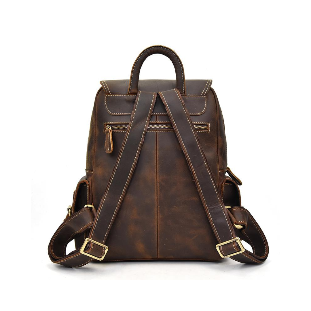 Marcus Classic Flap Leather Backpack