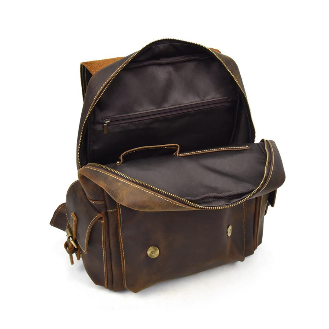 Marcus Classic Flap Leather Backpack