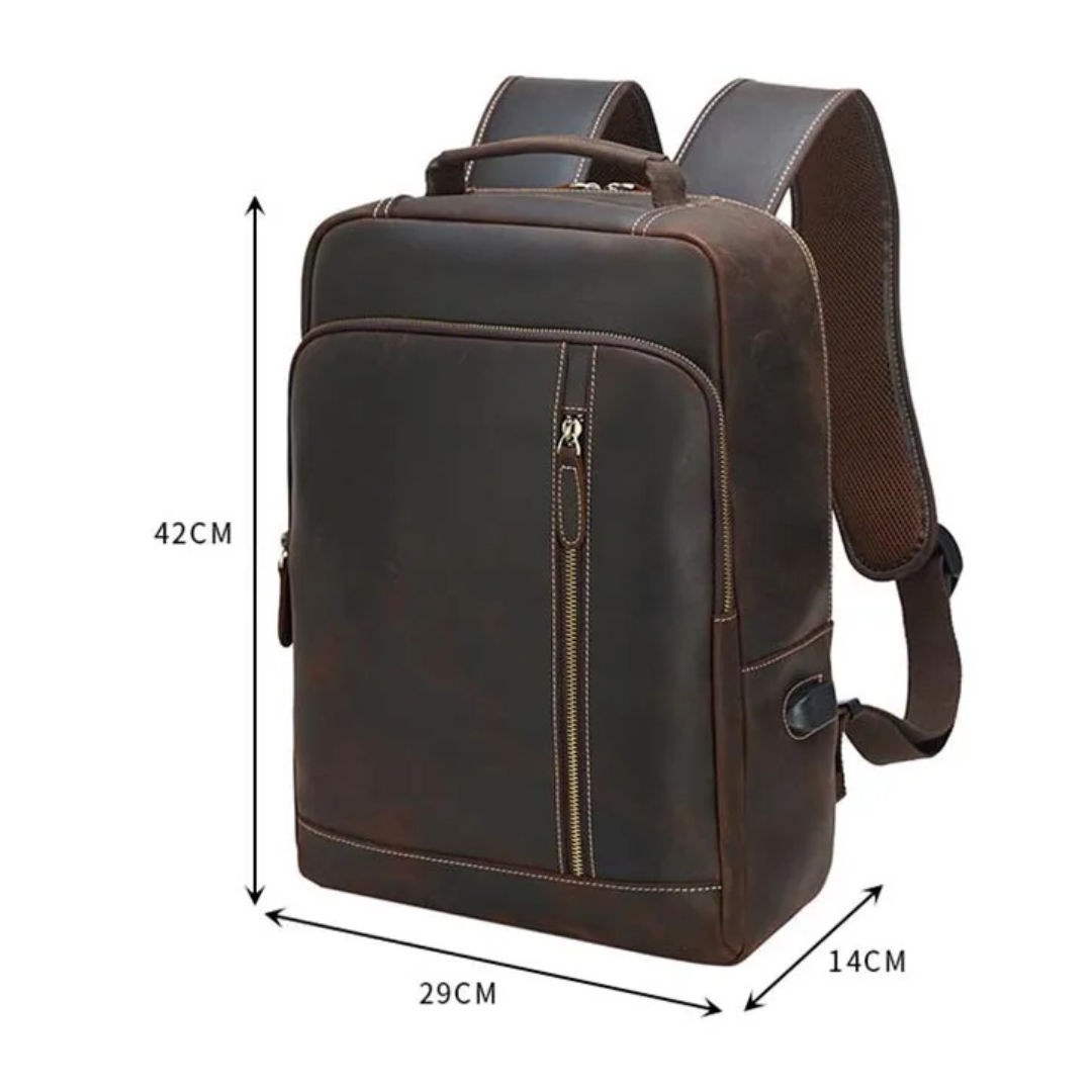 Josh Laptop Leather Backpack
