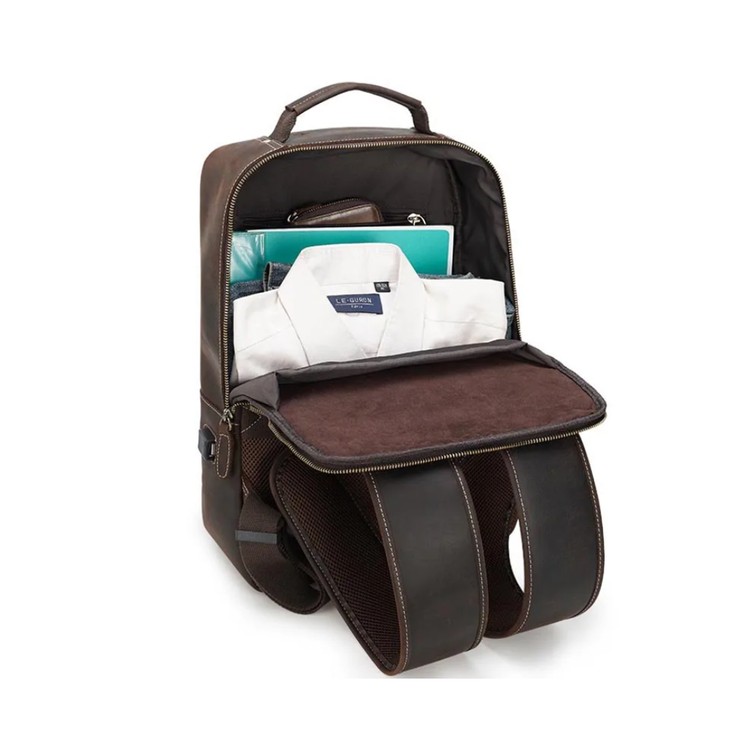 Josh Laptop Leather Backpack