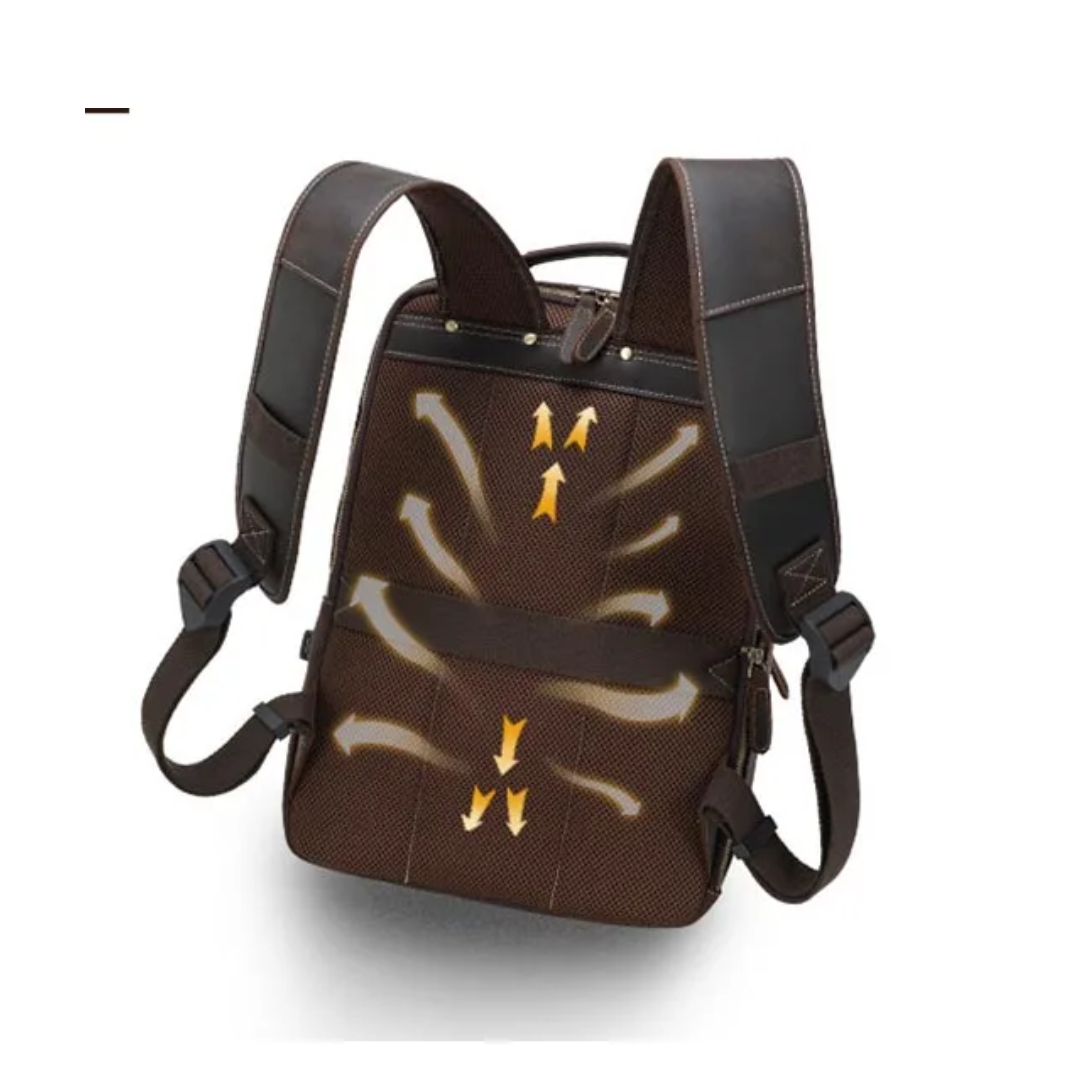 Josh Laptop Leather Backpack
