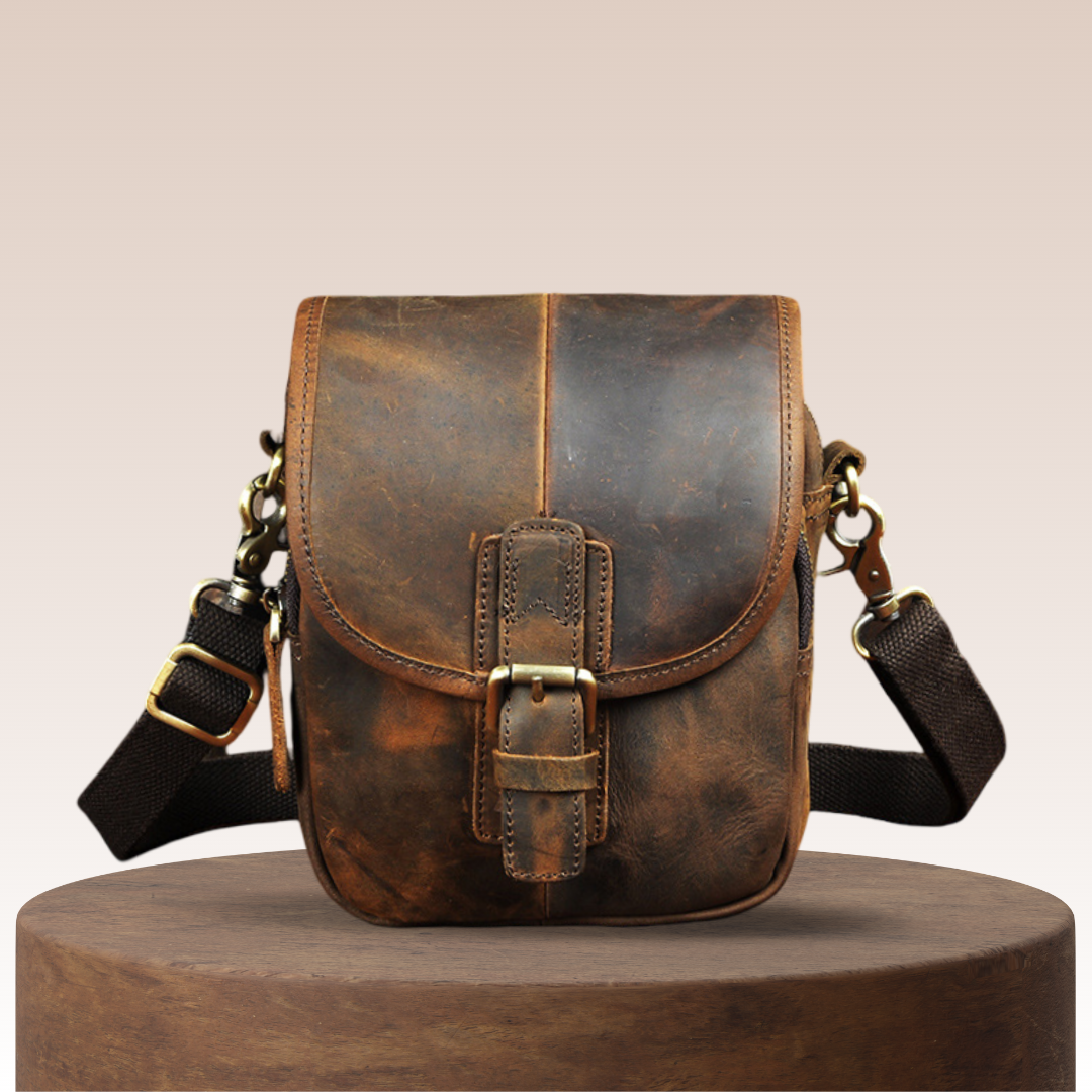 Damon Compact Leather Crossbody