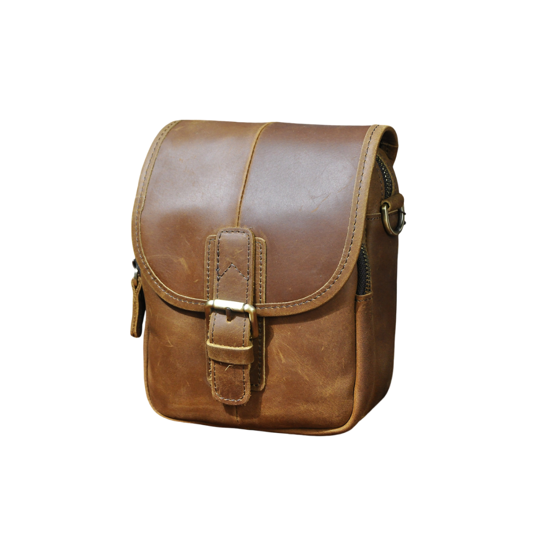 Damon Compact Leather Crossbody