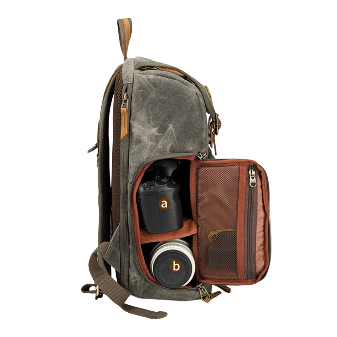 Jerick Field Canvas Camera Backpack