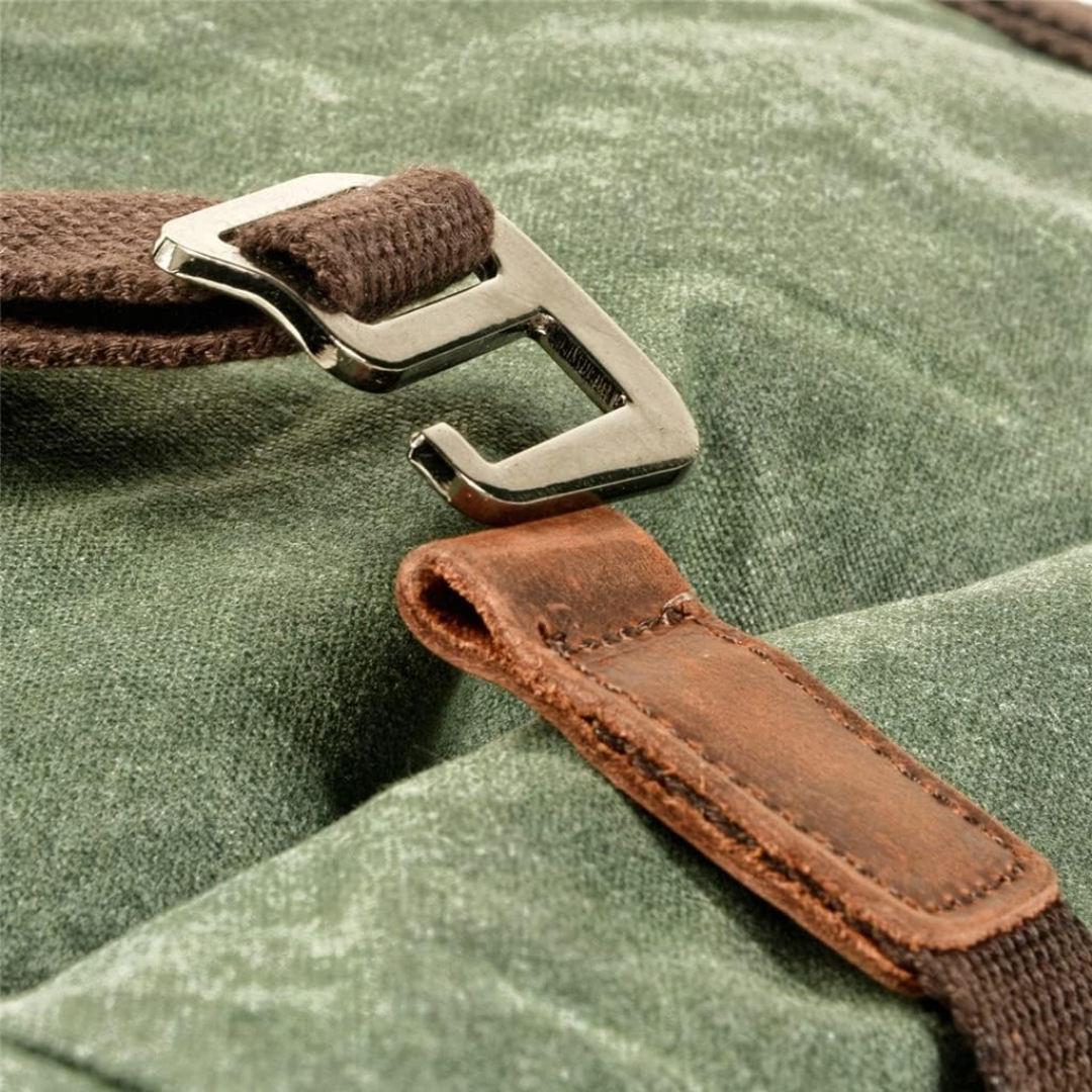 Calvin Canvas Roll-Top Backpack