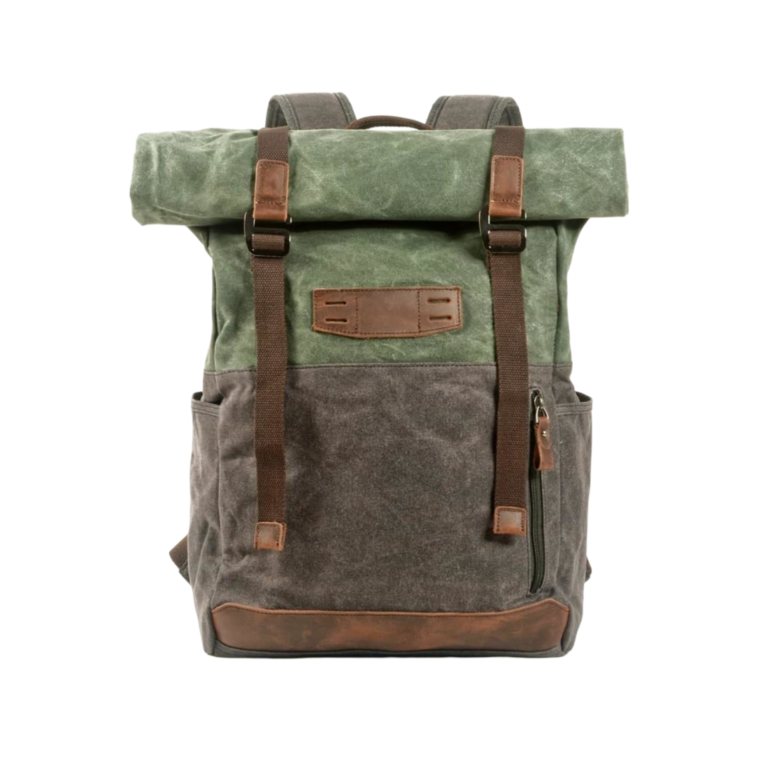 Calvin Canvas Roll-Top Backpack
