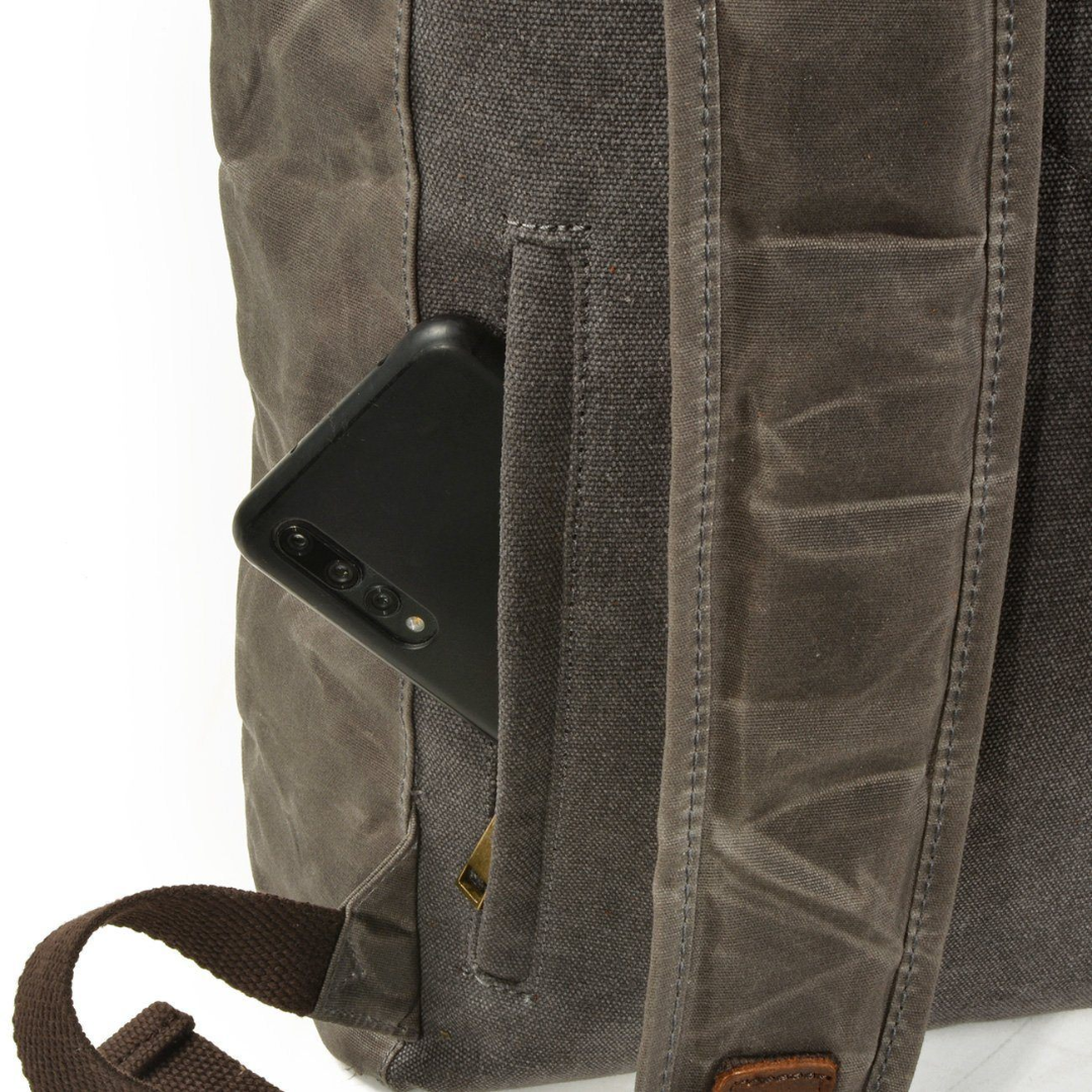 Barron Cross‑Strap Canvas Rucksack