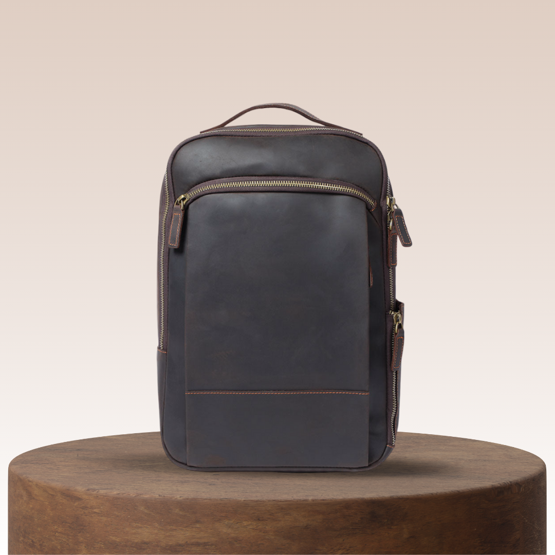 Archer Travel Leather Backpack