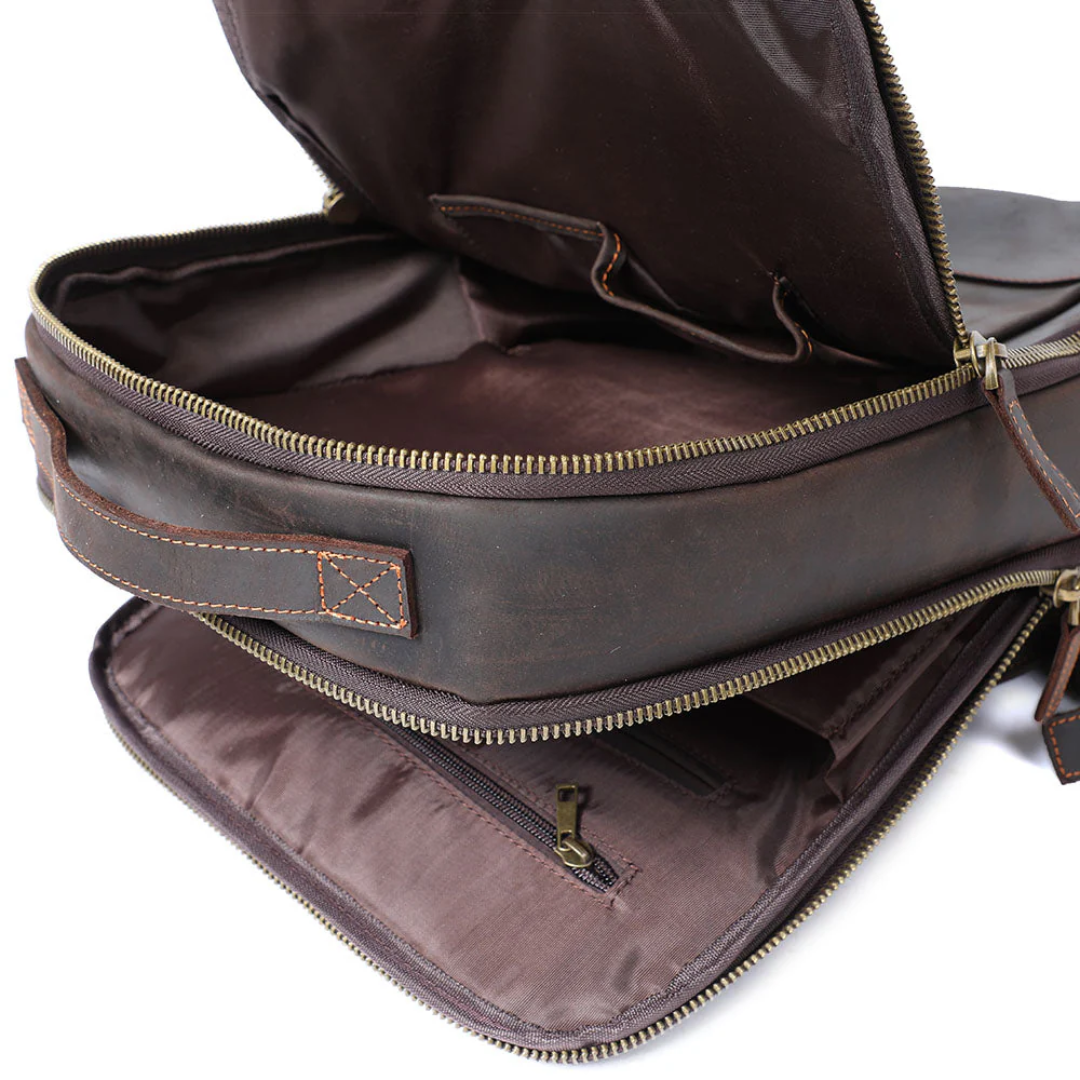 Archer Travel Leather Backpack