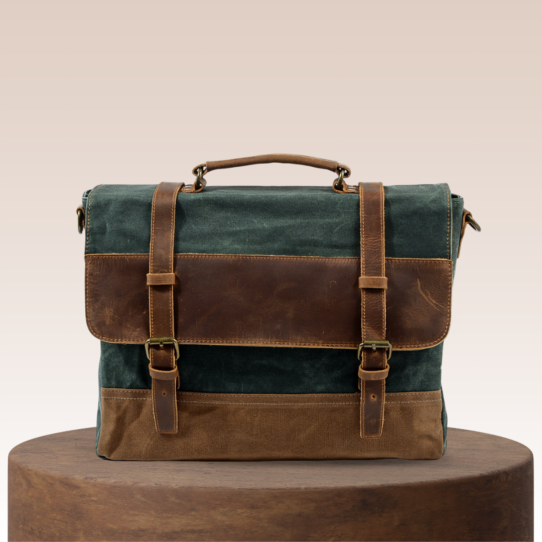 Kevin Panelled Canvas Messenger