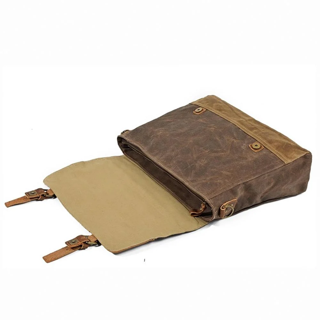 Kevin Panelled Canvas Messenger