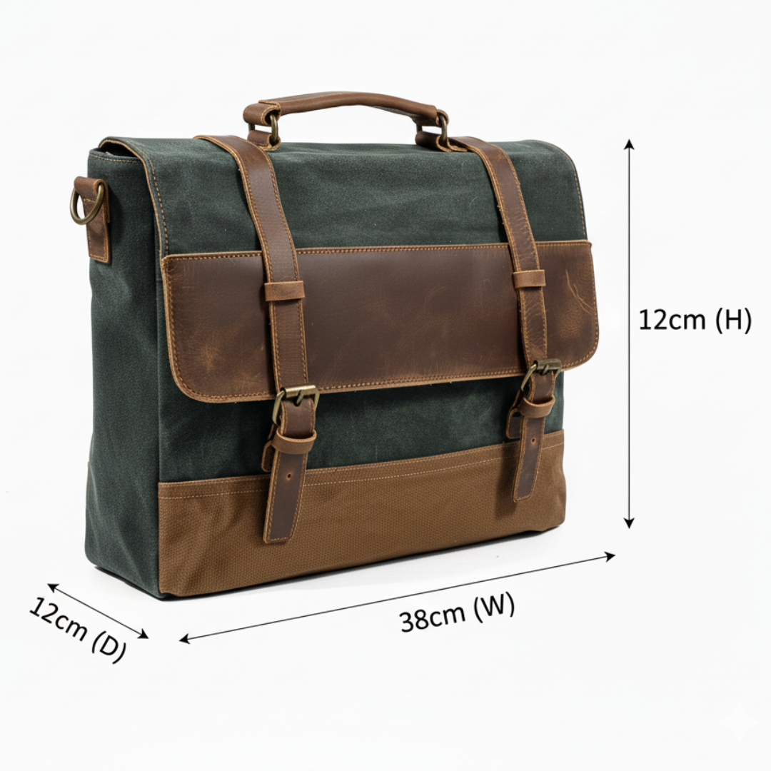 Kevin Panelled Canvas Messenger