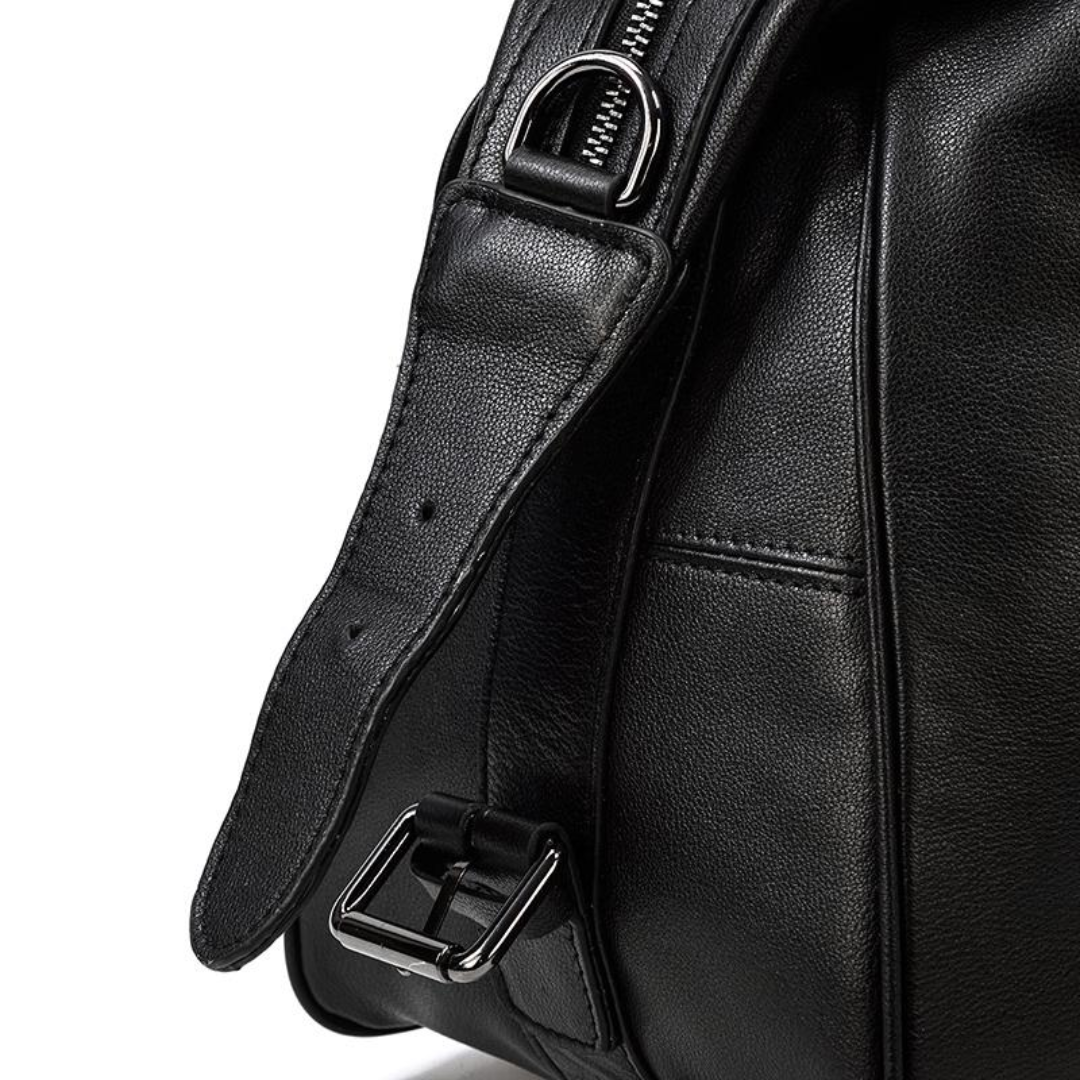 Rafael Curve Leather Duffel