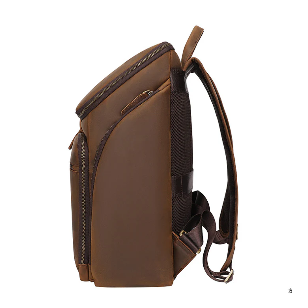 Laurent Leather Daily Carry Backpack