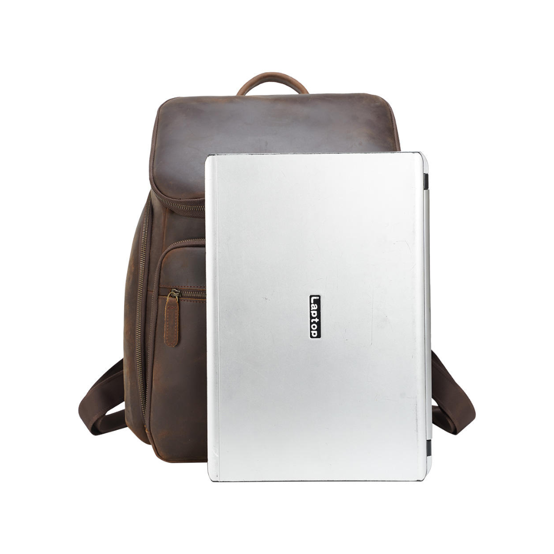 Laurent Leather Daily Carry Backpack