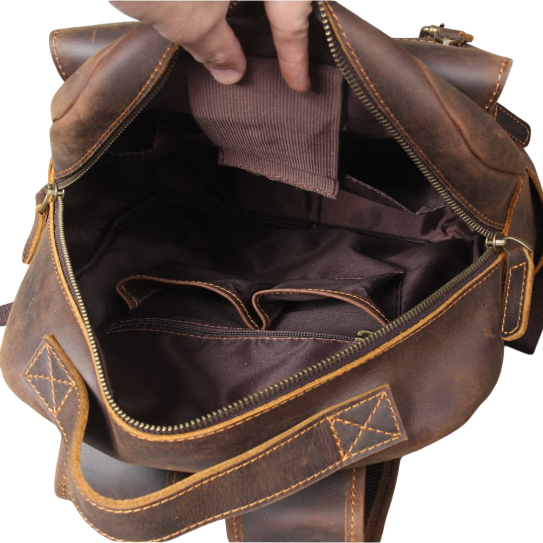 Mike Heritage Leather Backpack